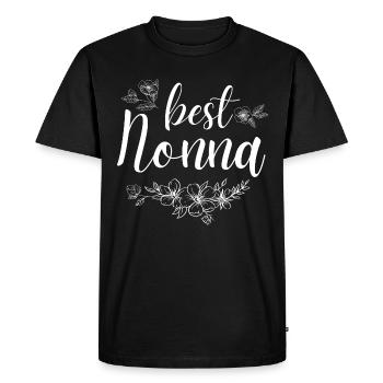 Best Nonna. Nonna gift - Men's Premium Organic T-Shirt - black - Front - Nico (187cm)