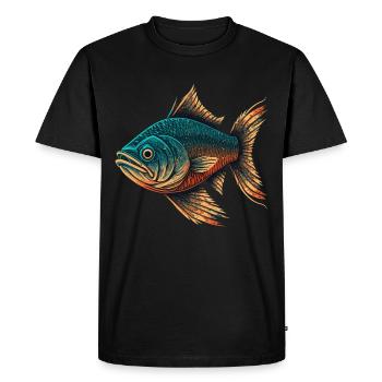 Ugly Fish - Men's Premium Organic T-Shirt - black - Front - Nico (187cm)