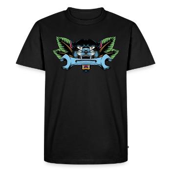 Mechnanic Tattoo - Men's Premium Organic T-Shirt - black - Front - Nico (187cm)