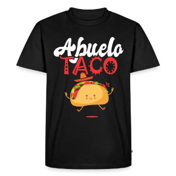 abuelo taco taco Tacos cuisine mexicaine cadeau - T-shirt Premium bio Homme - noir - Devant - Nico (187cm)