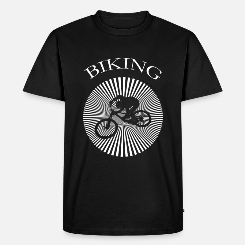 biking - Männer Premium Bio T-Shirt - Schwarz