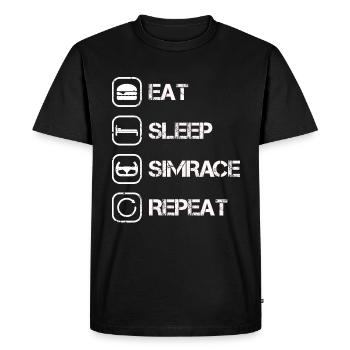 Le cadeau Simrace pour les fans de Sim Racing - T-shirt Premium bio Homme - noir - Devant - Nico (187cm)