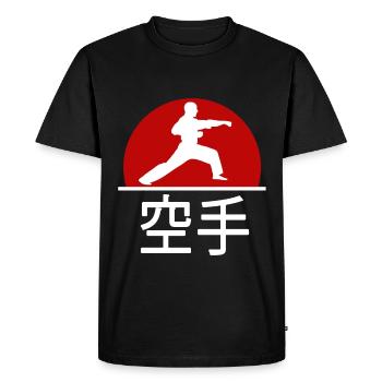 Karaté Arts martiaux japonais Sports de combat Cadeau - T-shirt Premium bio Homme - noir - Devant - Nico (187cm)