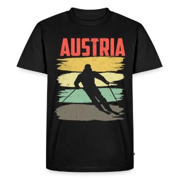 Austria - Men's Premium Organic T-Shirt - black - Front - Nico (187cm)