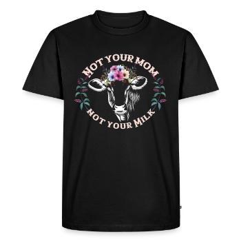 Grève de vache à lait Vegan Gift Vegi - T-shirt Premium bio Homme - noir - Devant - Nico (187cm)