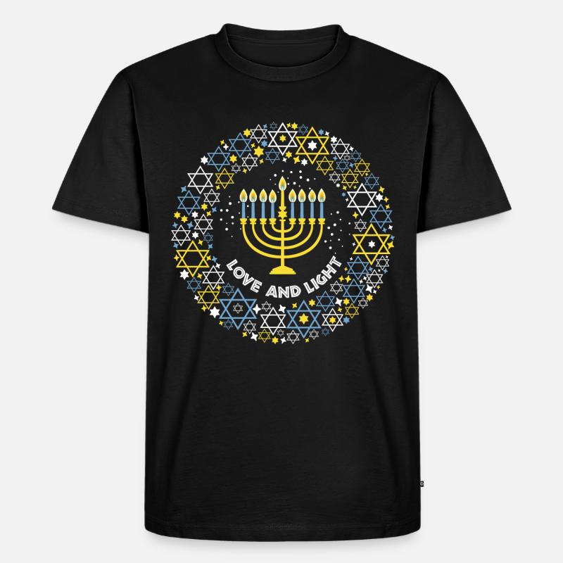 Israel Spruche Flagge Geschenkidee - Männer Premium Bio T-Shirt - Schwarz