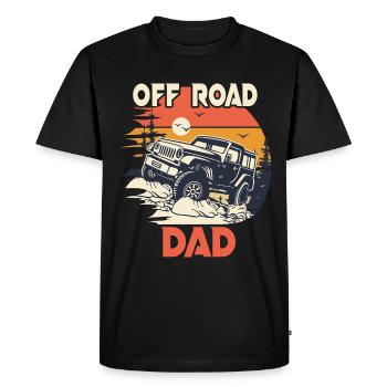 4x4 offroad 4X4 humor dad off road - Men's Premium Organic T-Shirt - black - Front - Nico (187cm)