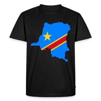 Congo - T-shirt Premium bio Homme - noir - Devant - Nico (187cm)