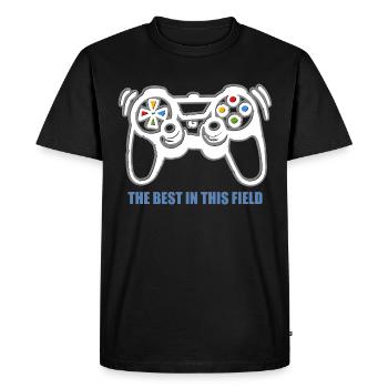 Game Console Gamer - T-shirt Premium bio Homme - noir - Devant - Nico (187cm)