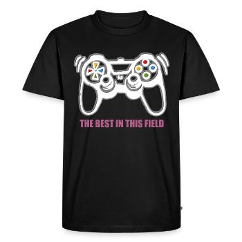 Game Console Gamer - T-shirt Premium bio Homme - noir - Devant - Nico (187cm)