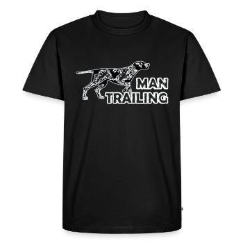 Mantrailing Sports canins - T-shirt Premium bio Homme - noir - Devant - Nico (187cm)