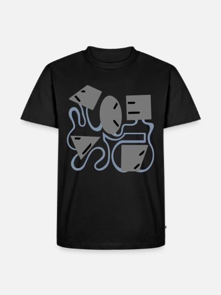 Face — Shape — Character — Temperament - Men's Premium Organic T-Shirt - black