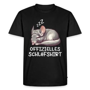 Offizielles Schlafshirt Chinchilla Chinchillas - Männer Premium Bio T-Shirt - Schwarz - Vorne - Nico (187cm)
