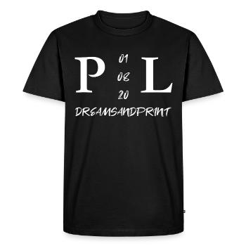 dreamsandprint simple free unique - Men's Premium Organic T-Shirt - black - Front - Nico (187cm)
