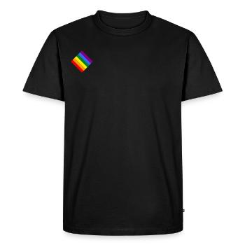 Rainbow - T-shirt Premium bio Homme - noir - Devant - Nico (187cm)