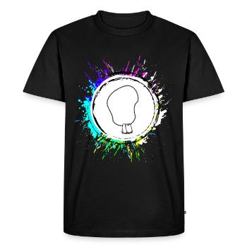 Badge Icon symbol - Men's Premium Organic T-Shirt - black - Front - Nico (187cm)