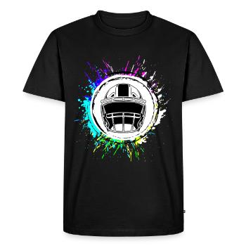Casque de football - T-shirt Premium bio Homme - noir - Devant - Nico (187cm)