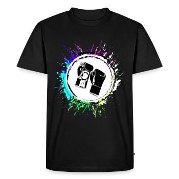 Symbole des gants de boxe - T-shirt Premium bio Homme - noir - Devant - Nico (187cm)