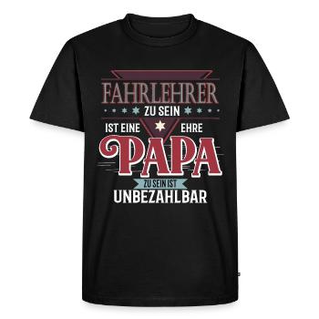 Driving Instructor Shirts / Driving Instructor Sayings - Men's Premium Organic T-Shirt - black - Front - Nico (187cm)