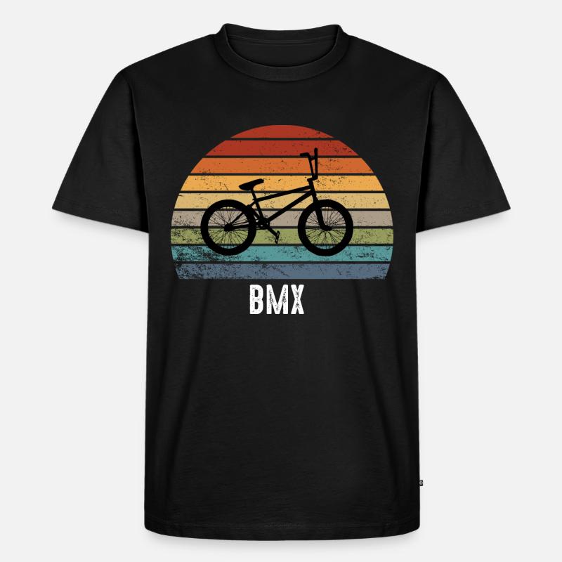 BMX - Männer Premium Bio T-Shirt - Schwarz