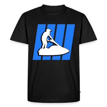 jet ski - T-shirt Premium bio Homme - noir - Devant - Nico (187cm)