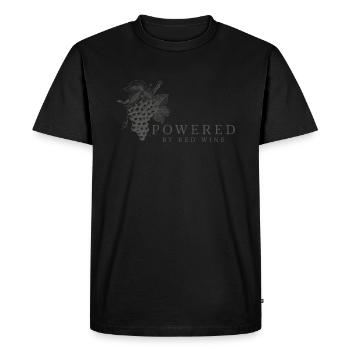 Propulsé par Red Wine Lovers Toast - T-shirt Premium bio Homme - noir - Devant - Nico (187cm)