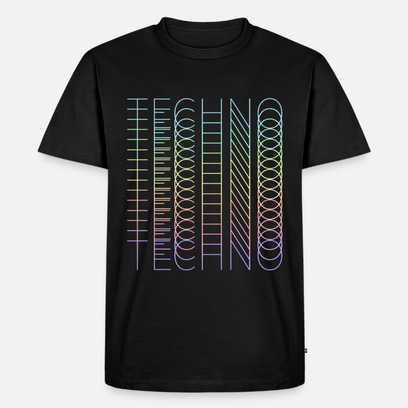 techno techno techno - T-shirt Premium bio Homme - noir