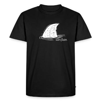 Swim Faster Haifisch Hai Shark Animal Animal - T-shirt Premium bio Homme - noir - Devant - Nico (187cm)