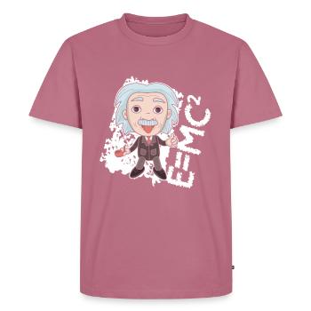 Physik Formel E=mc2 - Männer Premium Bio T-Shirt - Mauve - Vorne - Nico (187cm)