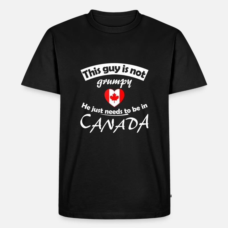 Kanada - Männer Premium Bio T-Shirt - Schwarz