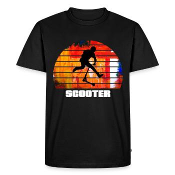 Scooter - T-shirt Premium bio Homme - noir - Devant - Nico (187cm)