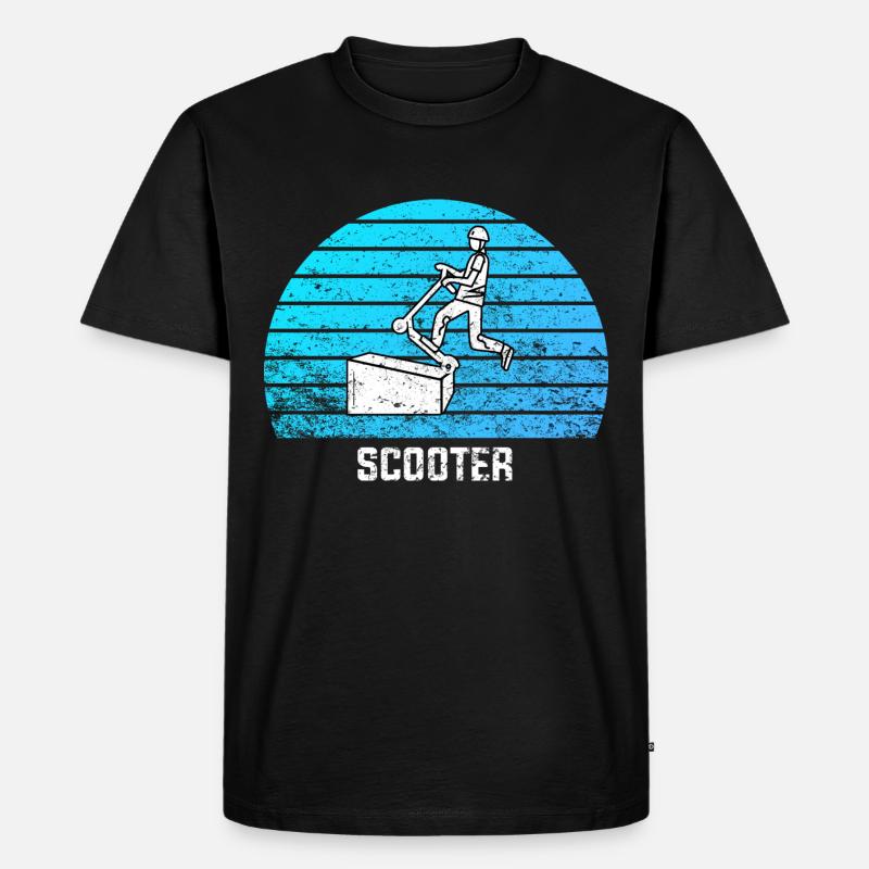 Freestyle Roller - Männer Premium Bio T-Shirt - Schwarz