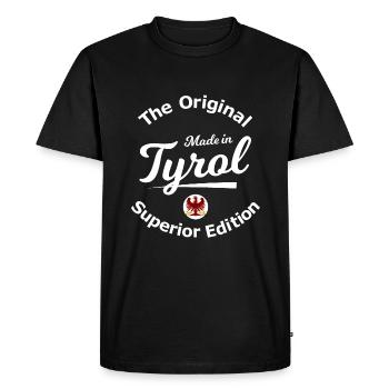 Original Tyrolean - Men's Premium Organic T-Shirt - black - Front - Nico (187cm)