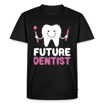 Futur Dentiste Junior Dentiste Baby Girl - T-shirt Premium bio Homme - noir - Devant - Nico (187cm)