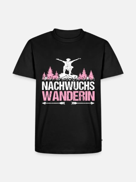 Nachwuchs Wanderin Wandern Baby Mädchen Kinder - Männer Premium Bio T-Shirt - Schwarz