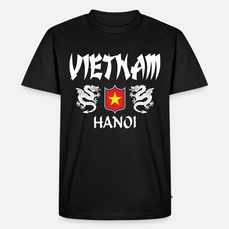 Vietnam - Männer Premium Bio T-Shirt - Schwarz