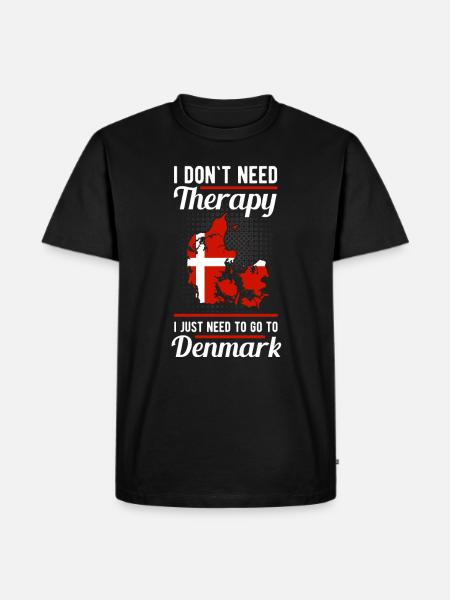 Denmark - Men's Premium Organic T-Shirt - black