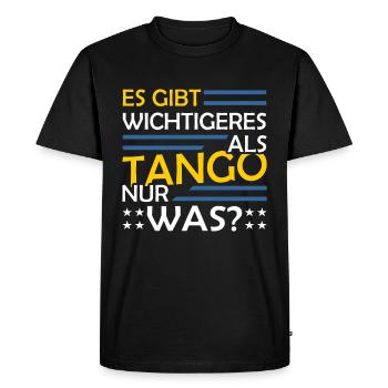 Tango - Men's Premium Organic T-Shirt - black - Front - Nico (187cm)