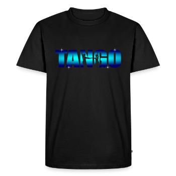 Tango - Men's Premium Organic T-Shirt - black - Front - Nico (187cm)