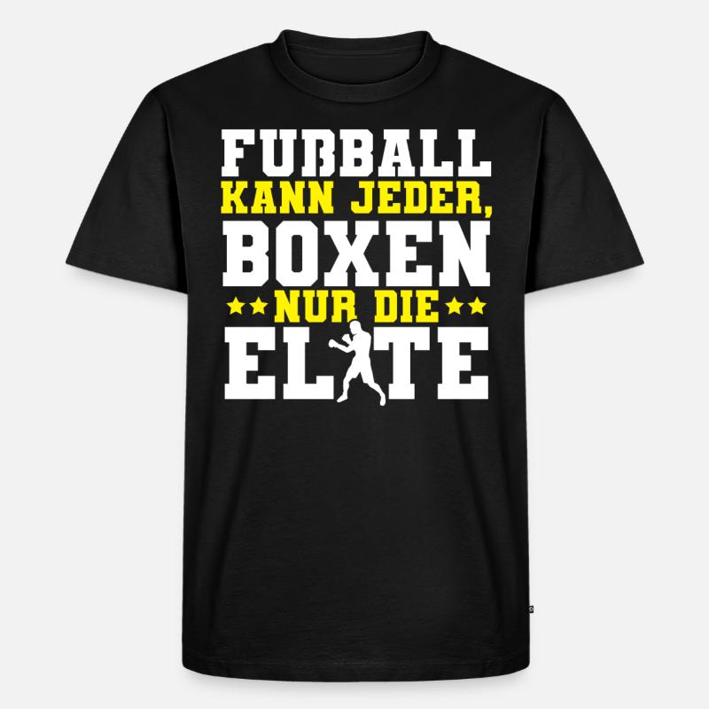 Boxen - Männer Premium Bio T-Shirt - Schwarz