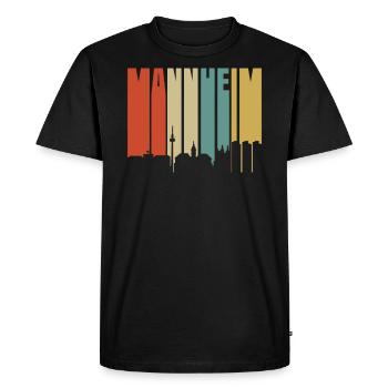 Mannheim - T-shirt Premium bio Homme - noir - Devant - Nico (187cm)