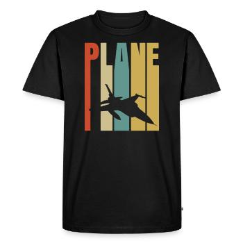 avion - T-shirt Premium bio Homme - noir - Devant - Nico (187cm)