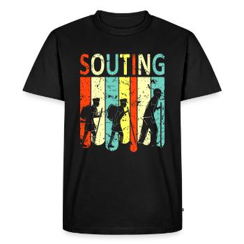 scout - T-shirt Premium bio Homme - noir - Devant - Nico (187cm)