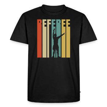 arbitre - T-shirt Premium bio Homme - noir - Devant - Nico (187cm)