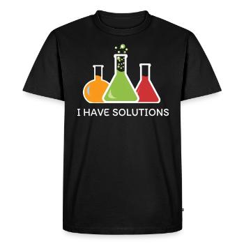 chimie - T-shirt Premium bio Homme - noir - Devant - Nico (187cm)