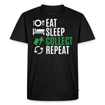 refuse collector - Men's Premium Organic T-Shirt - black - Front - Nico (187cm)