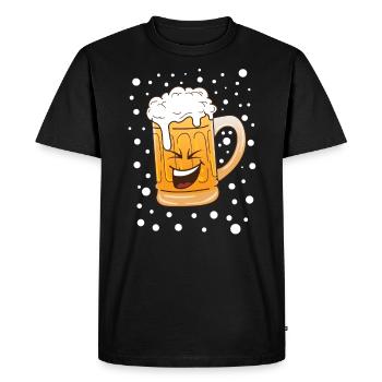 Beer Beer Drink Party Gift Alcohol - Men's Premium Organic T-Shirt - black - Front - Nico (187cm)