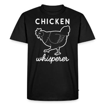 Chicken Chicken Chickens Gift Farmer Agriculture - Men's Premium Organic T-Shirt - black - Front - Nico (187cm)