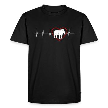 tapir - T-shirt Premium bio Homme - noir - Devant - Nico (187cm)