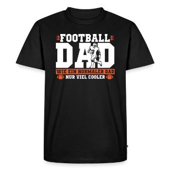 American Football - Männer Premium Bio T-Shirt - Schwarz - Vorne - Nico (187cm)